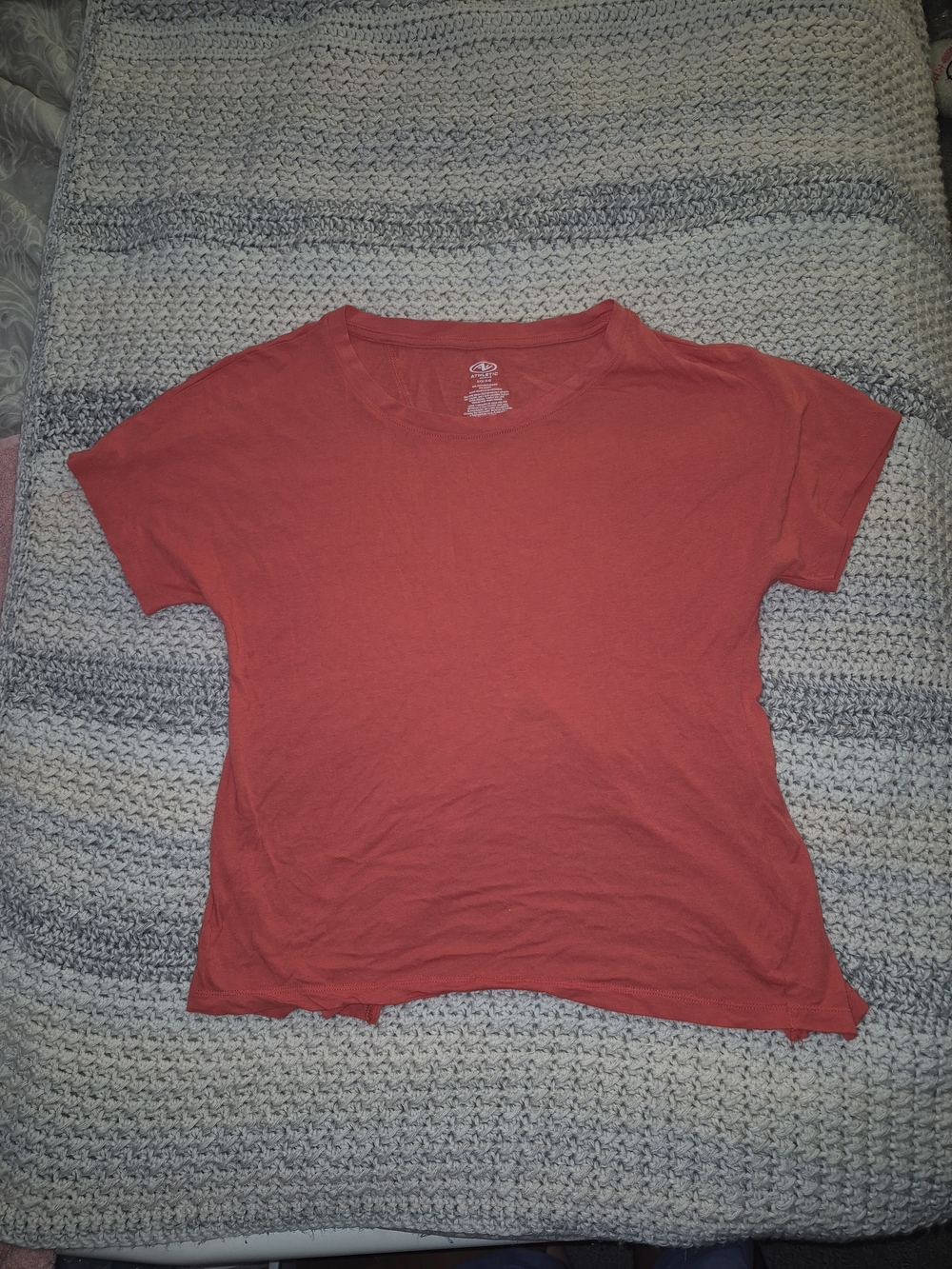 Athletic Works coral crewneck tee